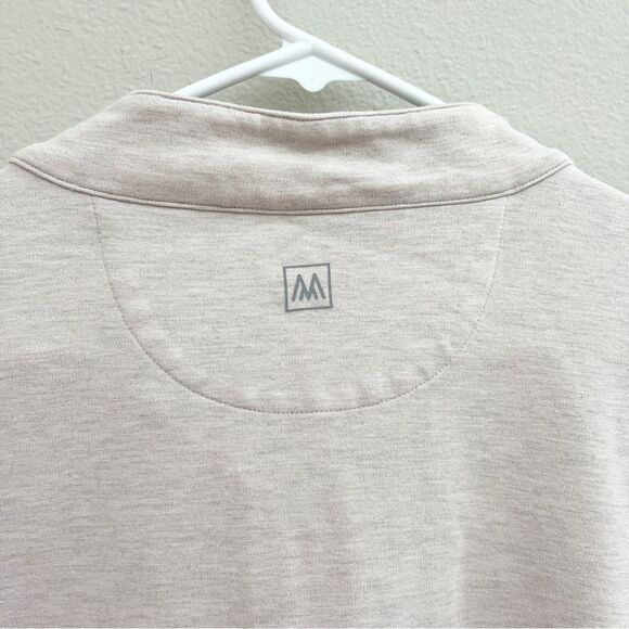 Mizzen Main Pullover Mens XXL Khaki Proflex Pullover Quarter Zip Performance - Picture 4 of 4